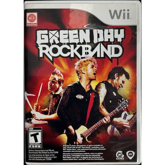 Green Day Rockband Nintendo Wii Complete - Picture 1 of 3